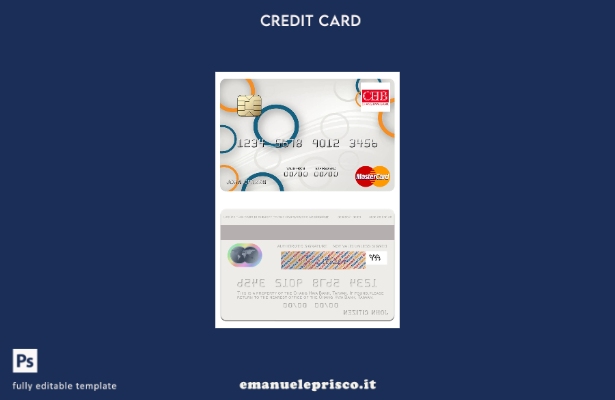 modello di carta mastercard Taiwan Chang Hwa Bank in stile verificato